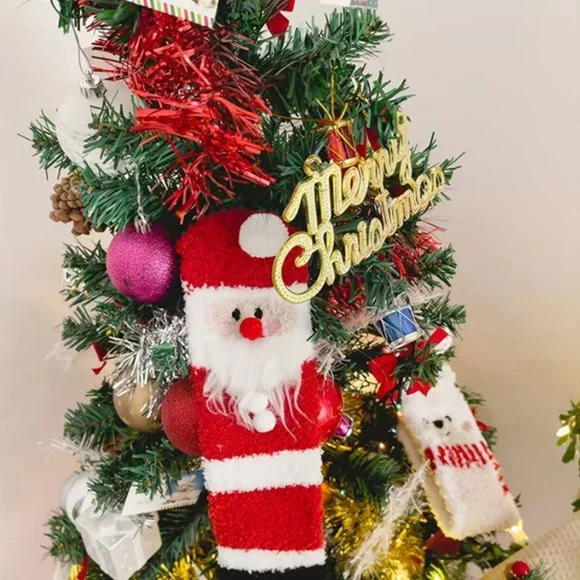 4 Pairs Socks Gift For Christmas With Box , Fuzzy Fluffy Thick Socks , 3D Ears D - Picture 5 of 5